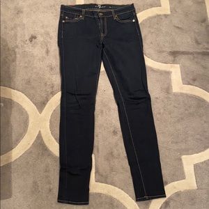 7 for all Mankind Skinny dark blue jeans size 27